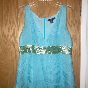 Kenneth Cole Aqua Top with Sequence Belt